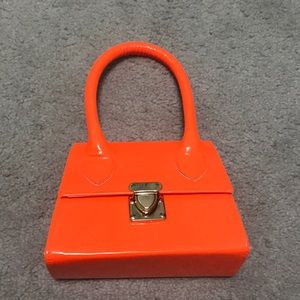 Boohoo Neon Micro Mini Structured Handbag